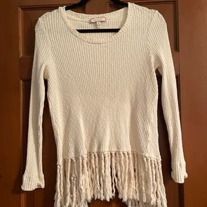 Fringe sweater